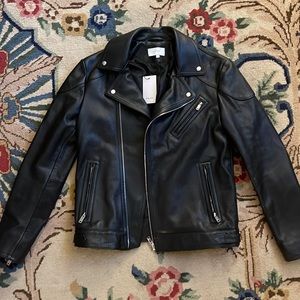 Reiss Leather Biker Jacket Brand New with Tags